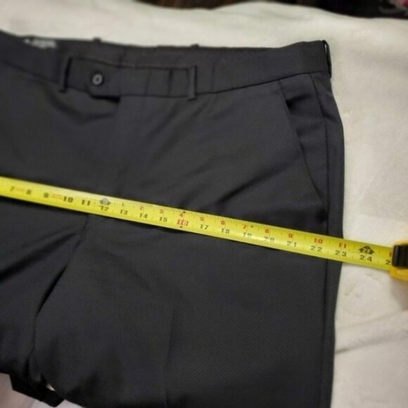 Wool Mens black formal pants trousers - Picture 7 of 16